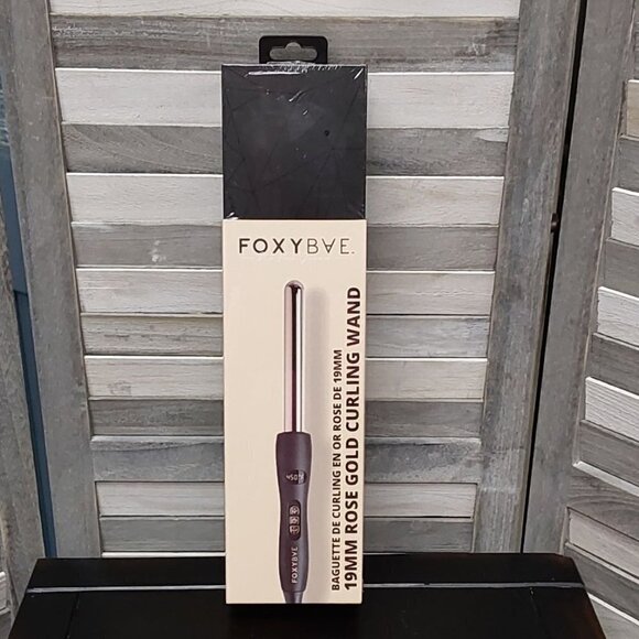 Rose Gold Single Barrel Curling Wand | 19mm / 3/4 inch | FoxyBae - Picture 1 of 12